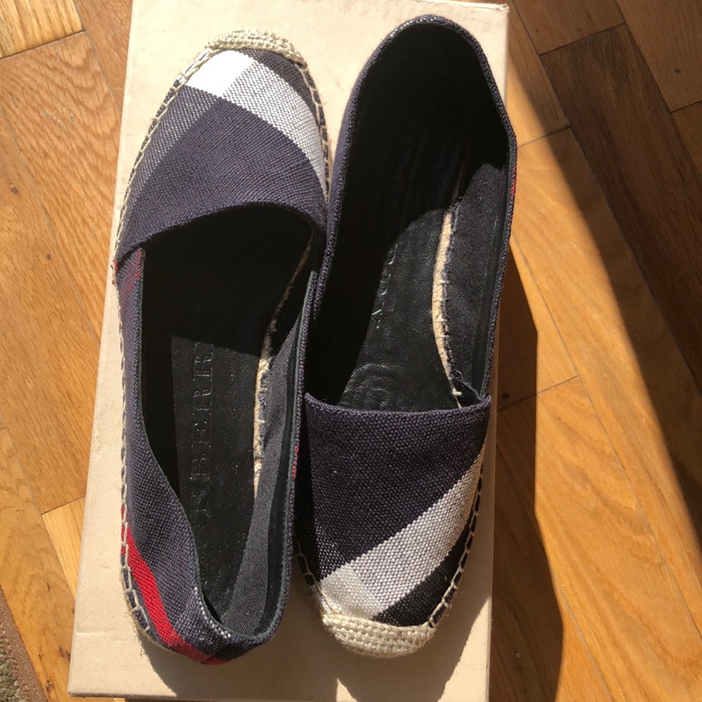 Burberry Brit Espadrilles Hodgeson Flat Navy